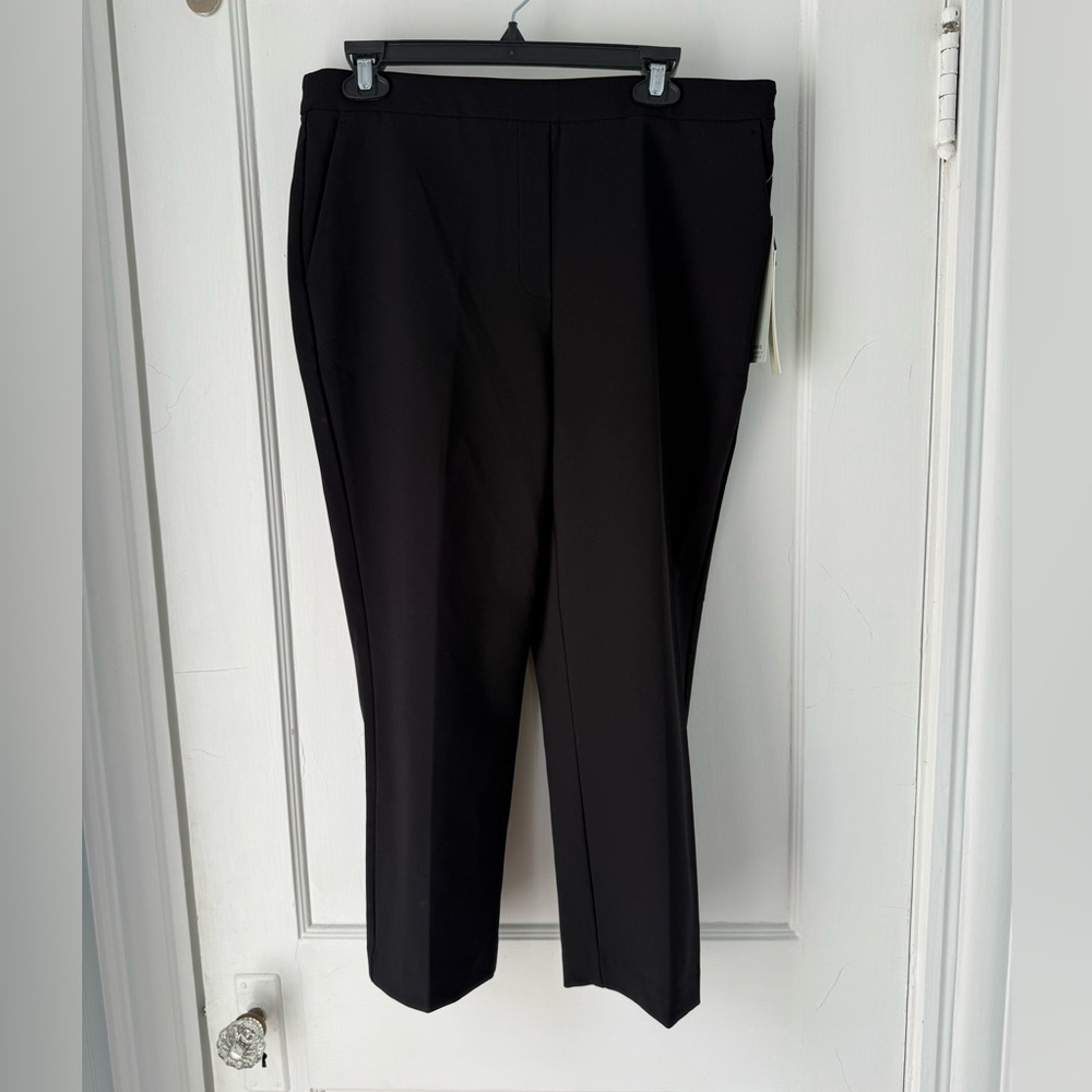 Rachel Zoe Black Dress Pants with Straight Leg and Formal Crease